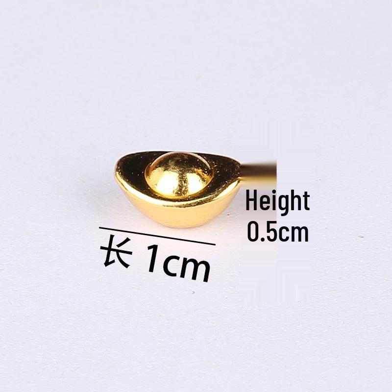 

Copper Alloy Sand Gold Ingot: Chinese Feng Shui Ornament for Living Room or Housewarming Gift