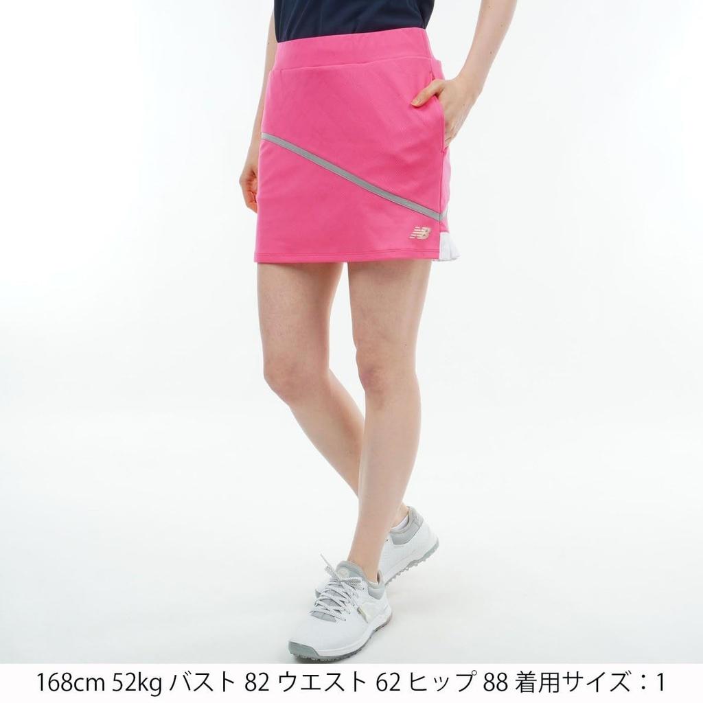 Golf Sweat Absorbent Quick Drying Skirt Stretch 2 [New Balance] Women's (With Inner) / 012-4134510 090_Pink [L]