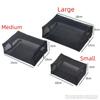 New Black Mesh Cosmetic Bag Zipper Closure Portable Toiletry Bag Clear Mesh Multi-functional Storage Pouch Travel Use