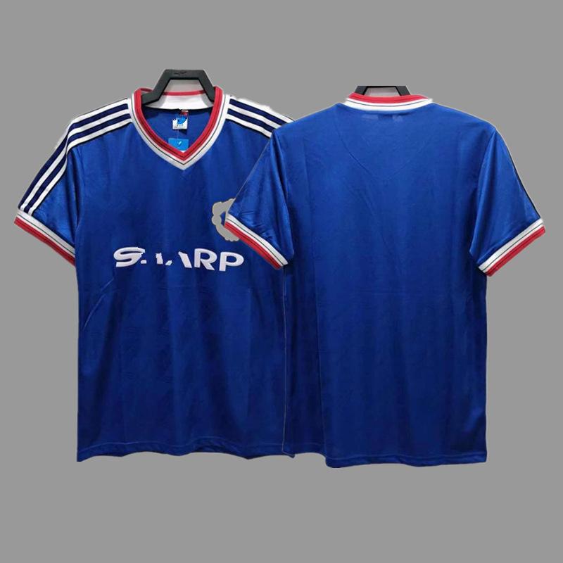 Man L Retro Jersey Football Jersey No. 7 Beckham Cantona C Ronaldo Rooney Giggs Jersey
