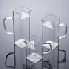 Tekannor i glas Teservis Vattenglas Kopp Kinesisk Kung Fu Transparent Tekopp med Filter Hushållsdricksglas Kreativ Fyrkantig Tekopp