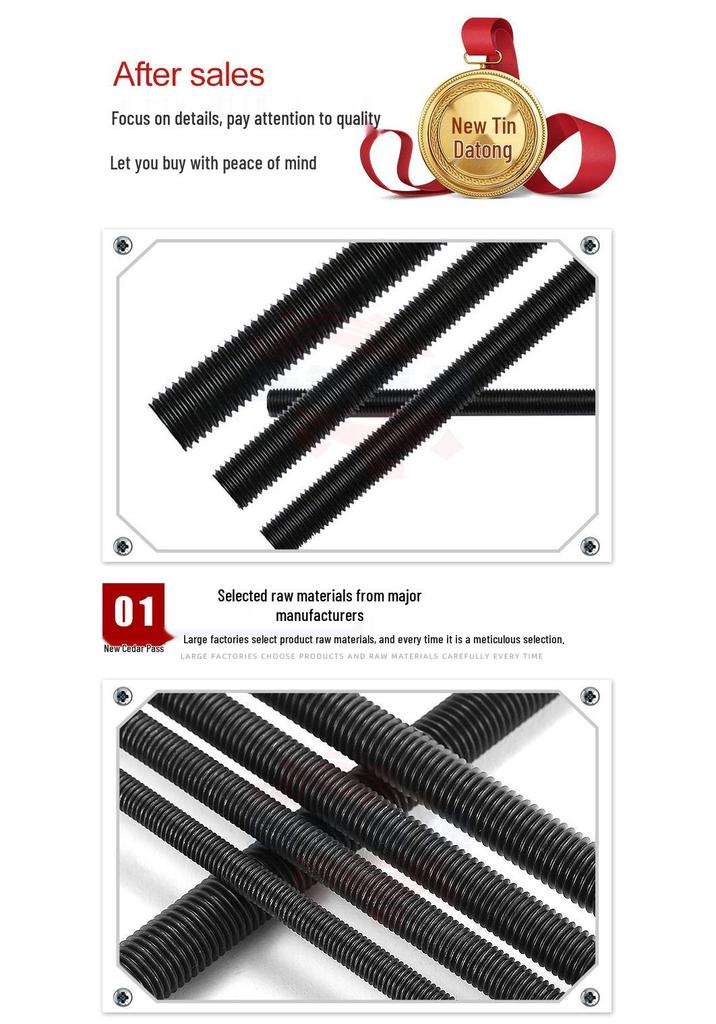 High-Strength Fully Threaded Rod Bolt M6-M68 (Grades 8.8, 10.9, 12.9)