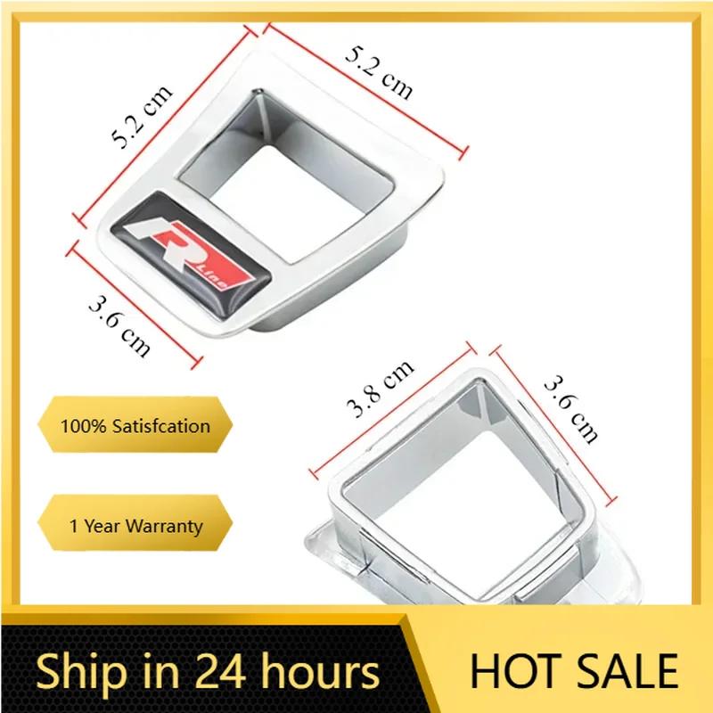 2025 Caldo 1Pz ABS Adesivi Decorativi per Volante Auto Logo R Accessori Per Volkswagen GTI R-Line Polo Golf Passat Scirocco Beetle