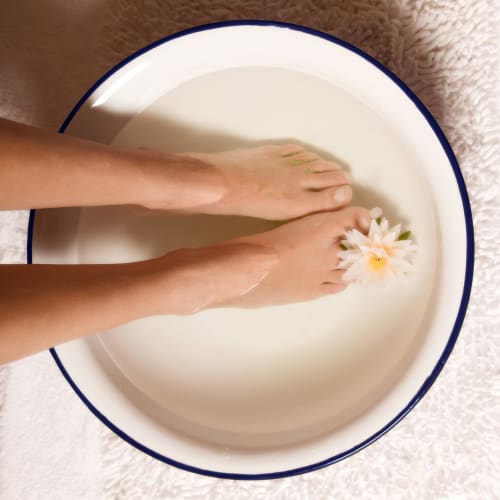 PACKOVE Smaltovaná vanička na nohy, Nádoba na namáčení nohou, Mycí mísa, Kbelík na nohy, Stanice na mytí nohou, Cínová vana pro seniory, Retro bílý smalt