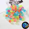 50Pcs/bag Fish Tank Landscaping Luminous Stone, Aquarium Resin Super Bright Artificial Luminous Stone, Pebble Wholesale, Fluorescent Stone