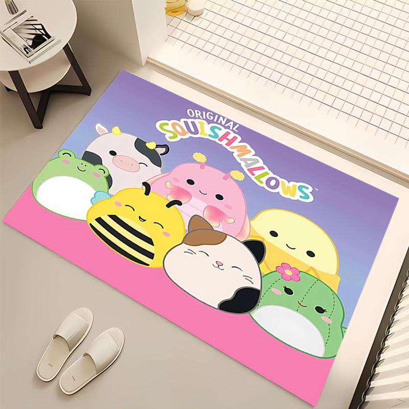 squishmallows Print Area Rug - Soft,Washable Non-Slip Indoor Mat,Living Room,Home Office Decorative Rug