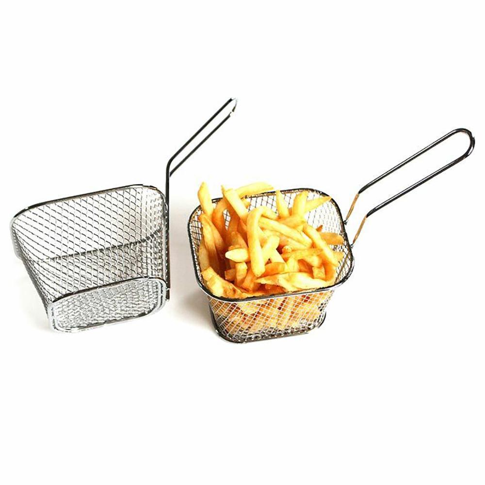 Frying Net Square Basket Strainer French Fries Deep Fryer Kitchen Fried Food
