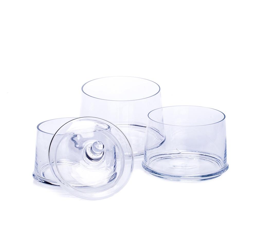 3-Tier Glass Cookie Jar Candy DUKA