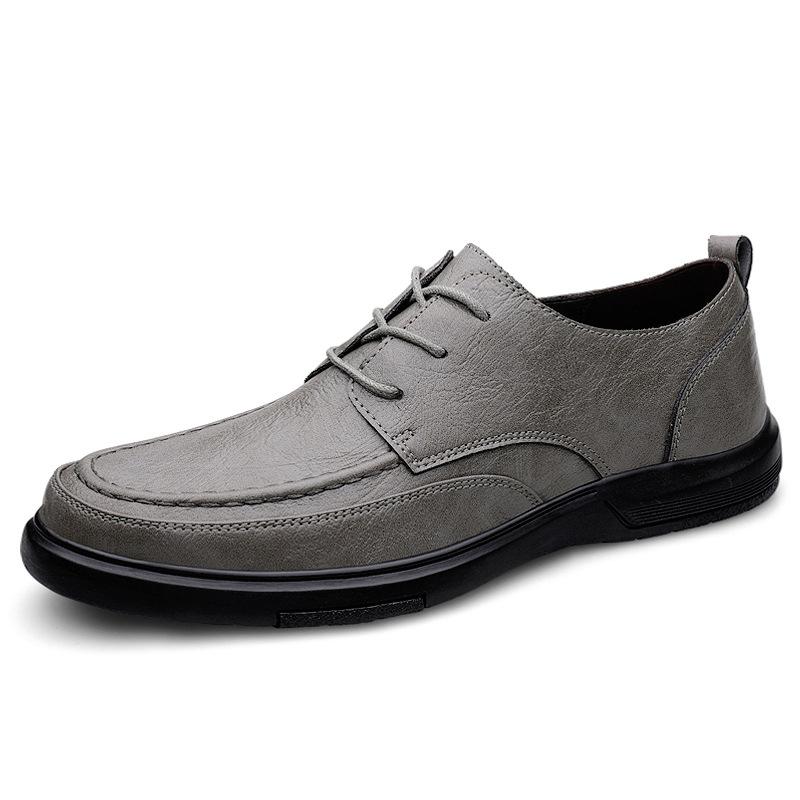 Men's Shoes 2025 Summer New Men's Fashion Outdoor Lace-up Versatile Office Soft-soled Formal High-end Business Leather Shoes