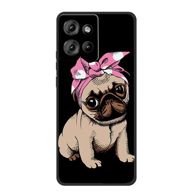 Handyhülle Für Motorola Moto G 2025 Hülle Cartoon Schwarzes Silikon Weiches TPU Rückseite Für Motorola Edge 50 Neo S50 G75 Hülle G 75