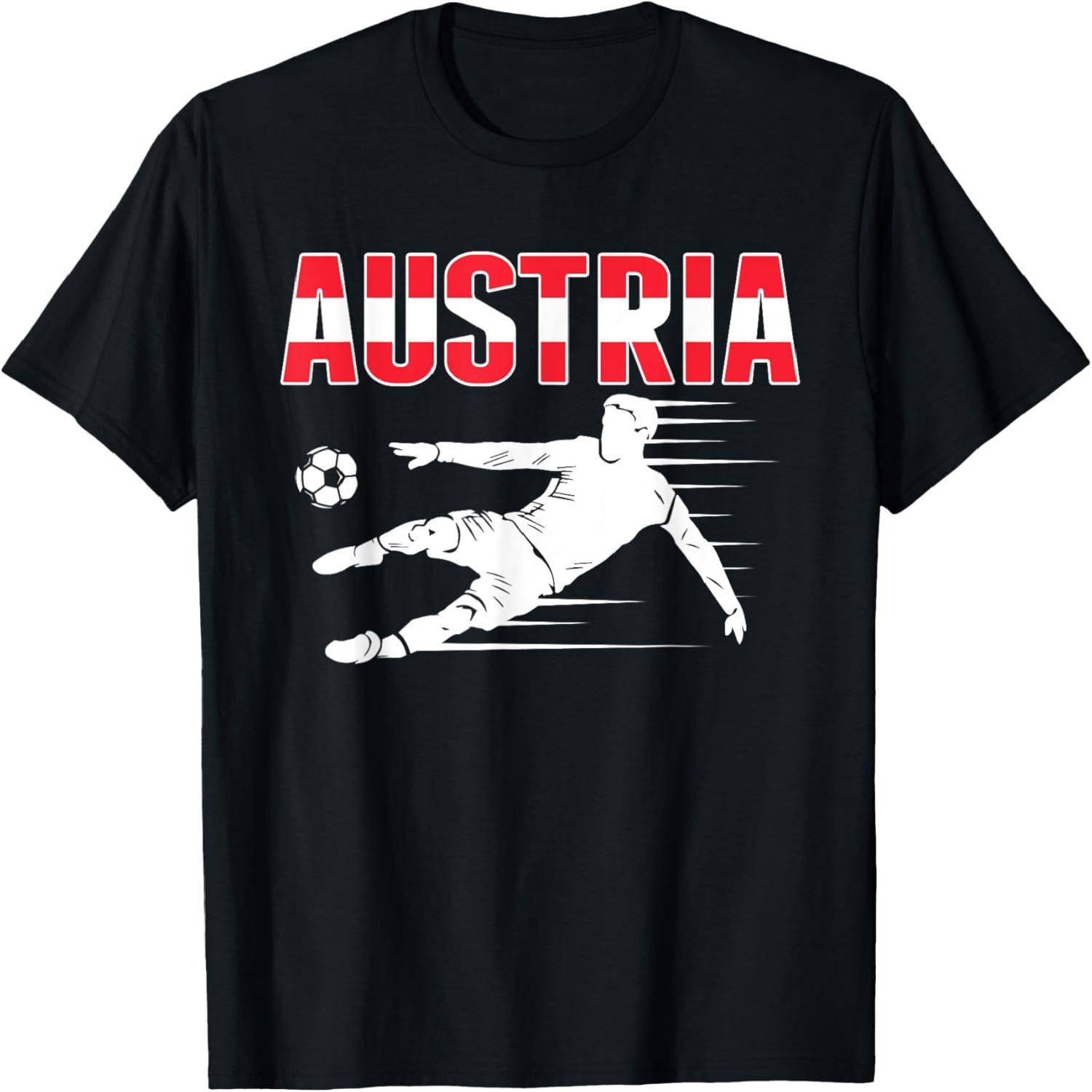 Austria Soccer Fans Jersey - Austrian Football Supporters T-Shirt S разноцветный
