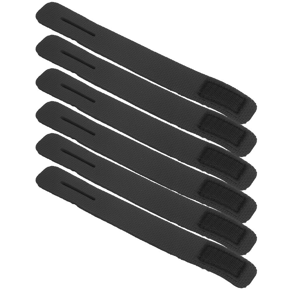 6pcs   Bag Soft Elastic Fishing Rod Belt Holders Outdoor Adjustable Fishing Tackle Tie Strap