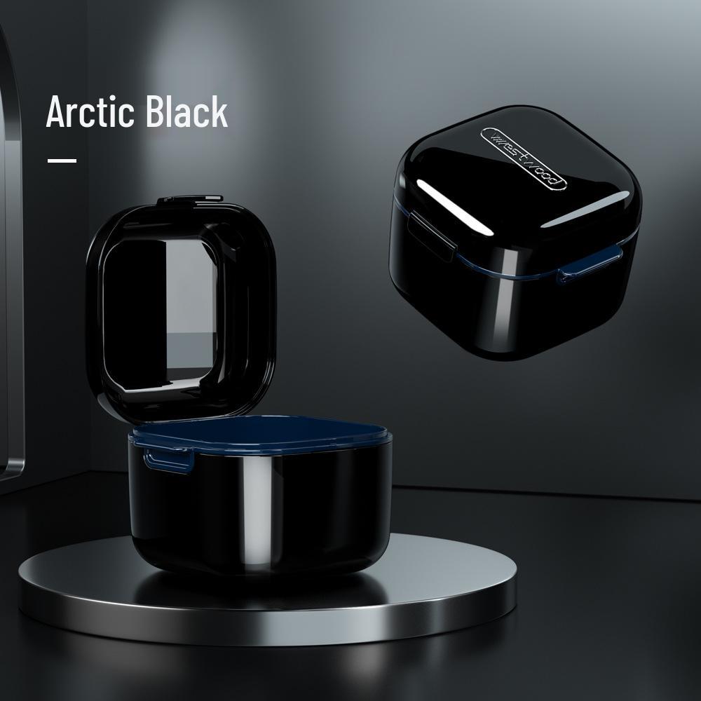 Portable Retainer & Denture Cleaning Case for Invisible Braces and Teeth Alignment