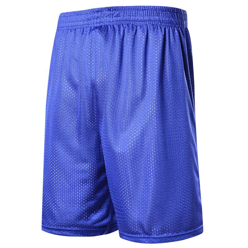 Men's Plus Size Breathable Double-Sided Basketball Shorts - Over-the-Knee, Loose Fit, Sweat-Absorbing, Trendy Sportswear.