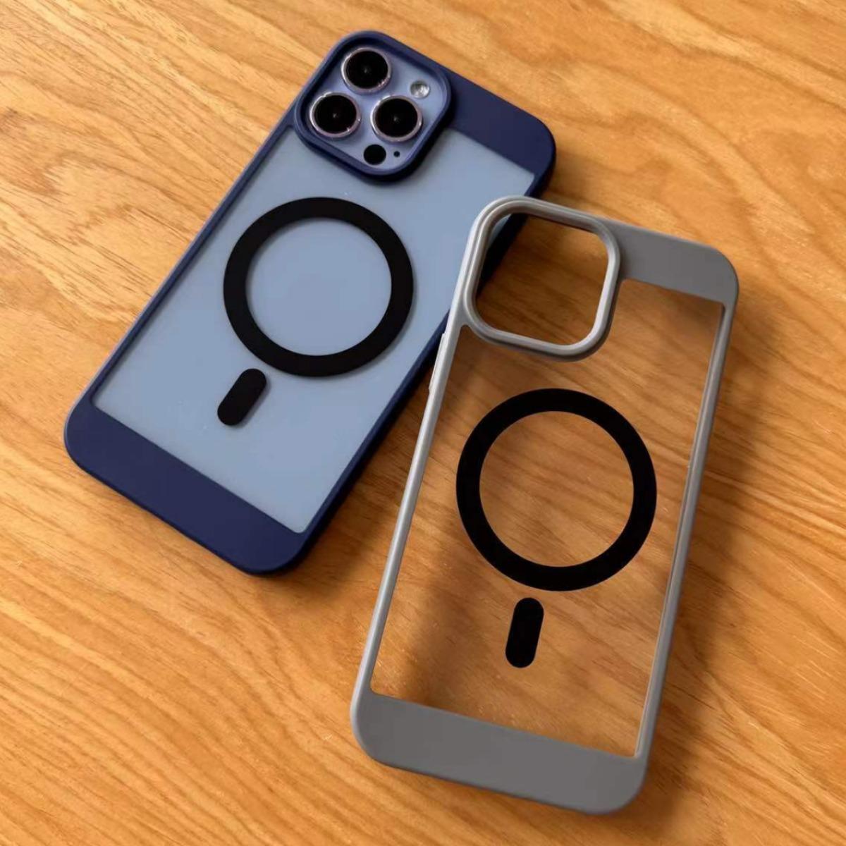 

Прозрачный акриловый чехол с магнитной фиксацией, подходит для Apple 16, чехол для мобильного телефона iPhone 15Pro/14, мягкий противоударный защитный чехол Apple 16Plus