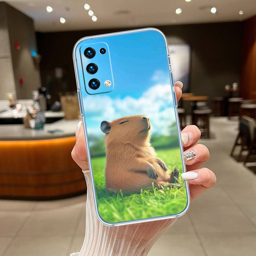 Cartoon Capybara Case for Motorola G10 G20 G04 E30 E40 E22 E20 E13 E15 G22 G23 G05 G75 G35 G55 E22S E7 G6 G7 G8 G9 Plus Power Play
