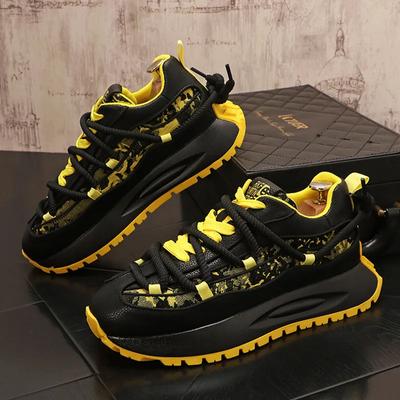 Fashion Mens Sneakers Walking Men Casual Shoes Fashion Brand Leather Male Man Sneakers Shoes for Men Designer Platform Mens Shoes