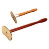 Manual Body Tool with Long Wood-Grains Handle and Rounded Curved Head for Face, Shoulders, Back, Arms and Legs