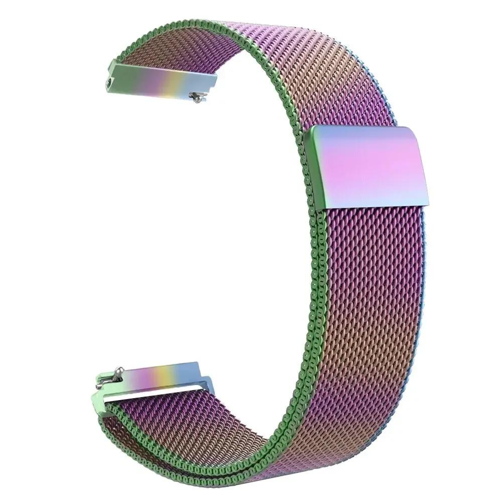 20/22mm Magnetic Milanese Strap for Samsung Galaxy Watch 7 6 5 4 40 44mm Gear S3 Stainless Steel Band for Huawei 4 GT3 Bracelet