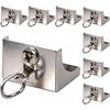10pcs Metal Curtain Rod End Caps Quiet Track End Stop Curtain Rail Stop  Curtain Rod Accessories