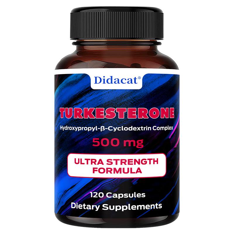 Didacat Turkesterone 500mg Supplement, 120 Caps