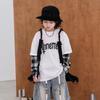 Boys Fashion Fake Two Tops 2025 Spring and Autumn Children's Casual Long-sleeved Hoodie
