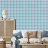 Candy Check Wallpaper Turquoise and Blue for Living Room and Bedroom 50x1000