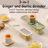 3-in-1 Multifunctional Ginger and Garlic Grinder Home Kitchen Slicer All Grinder