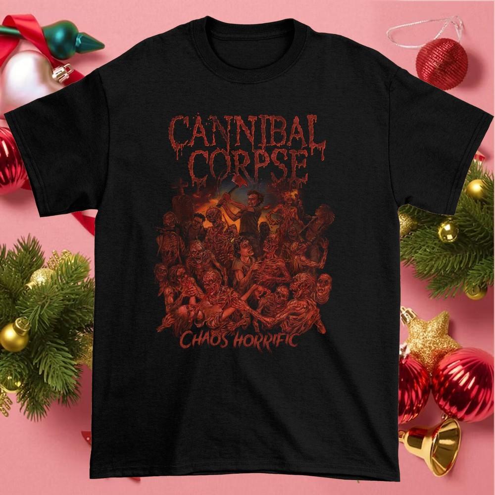

Cannibal Corpse Хаос Ужасающий Черный Унисекс MEn S-234XL Футболка NG1797 Унисекс Футболка XXXL