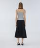 Meuameu Logo Sleeveless Layered Dress