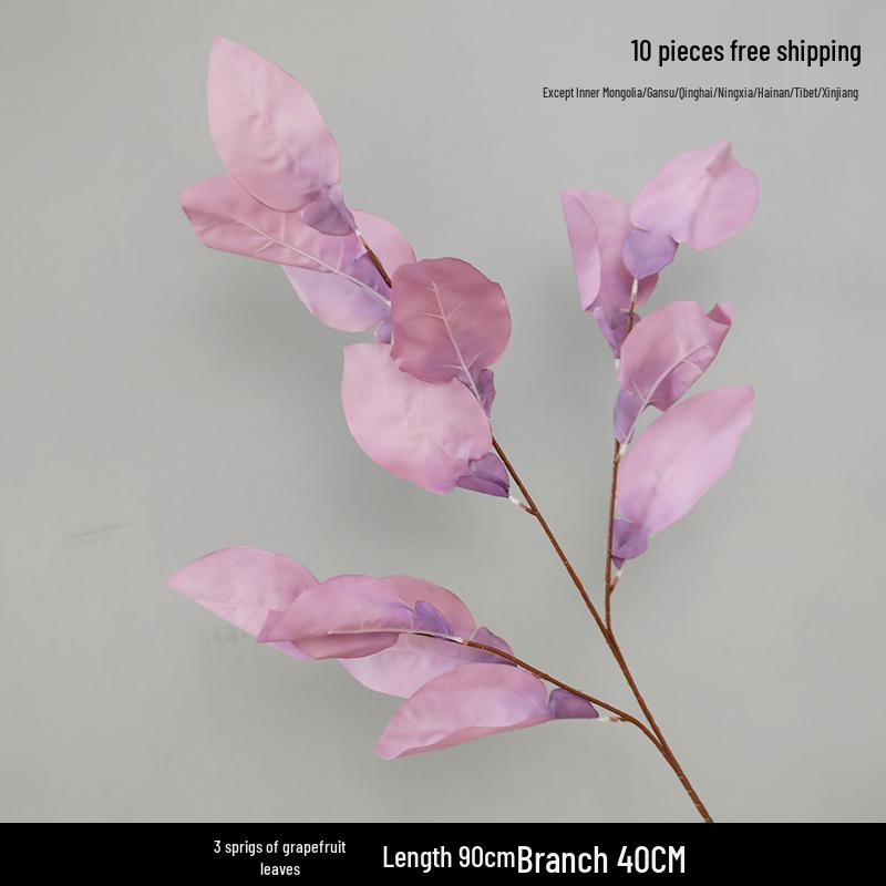 Purple Floral Wedding Arrangement - Silk Hydrangea, Rose, Bamboo Leaves & Grass for Flower Arches