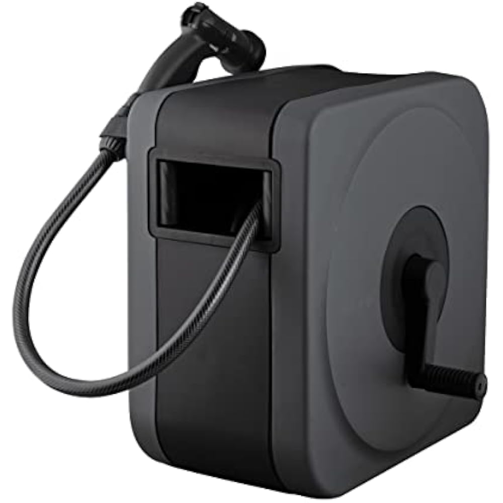 Takagi (Takagi) hose hose reel BOXY NEXT (charcoal gray, 30m)