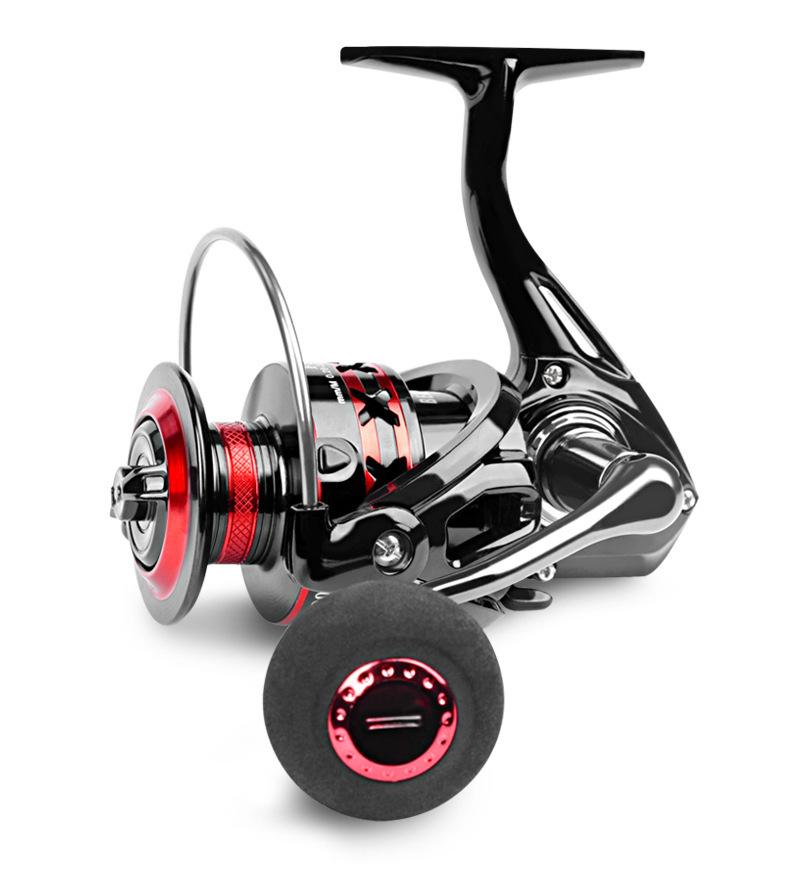 2000-7000 Metal Spool Saltwater Spinning Wheel 12KG Max Drag 5.0:1 Carp Boat Sea Fishing Spinning Reel 2000 Series