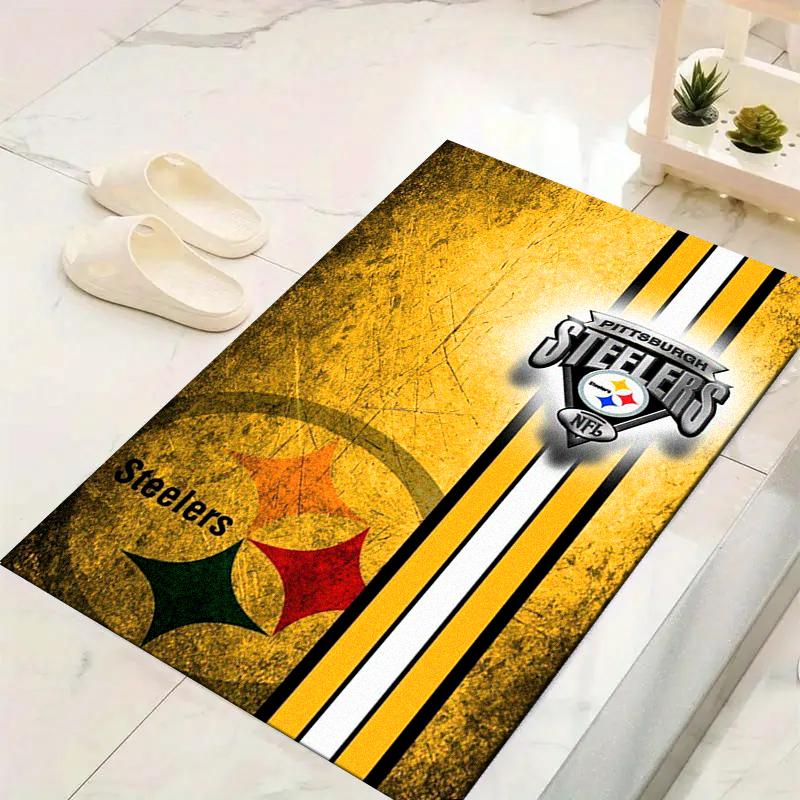 Kobercový koberec Pittsburgh Steelers pro obývací pokoj, ložnici, domov, dekorace pohovky, dětský hrací protiskluzový podlahový koberec