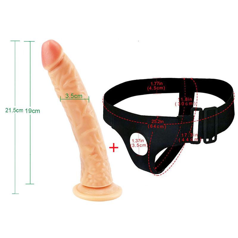 Men's Strap-on Realistic Penis Dildo Pants Anal Sex Toys for Women Men Women Gay Dildos Strapon Harness Belt Adult Games Lesbian