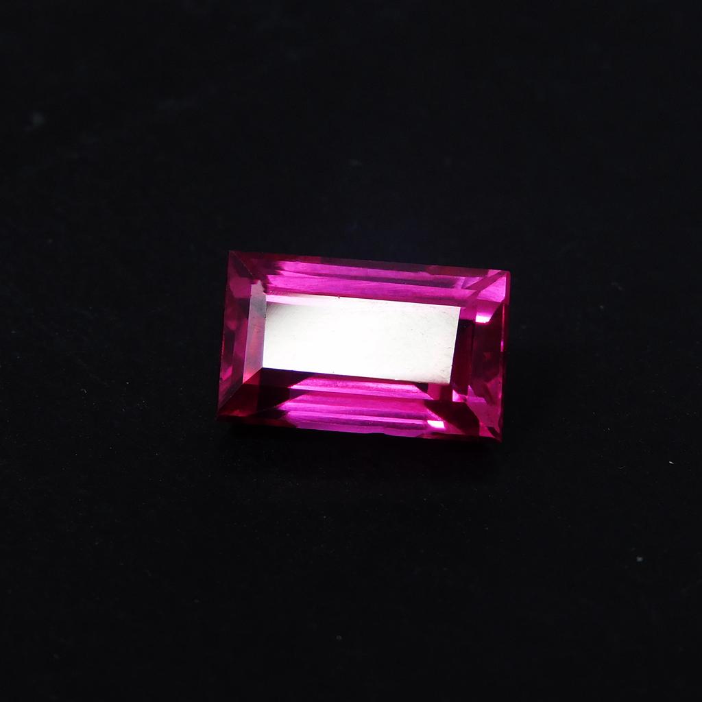 Rare Quality Natural Pink Ruby 5.75 Ct Emerald Cut Loose Gemstone CERTIFIED