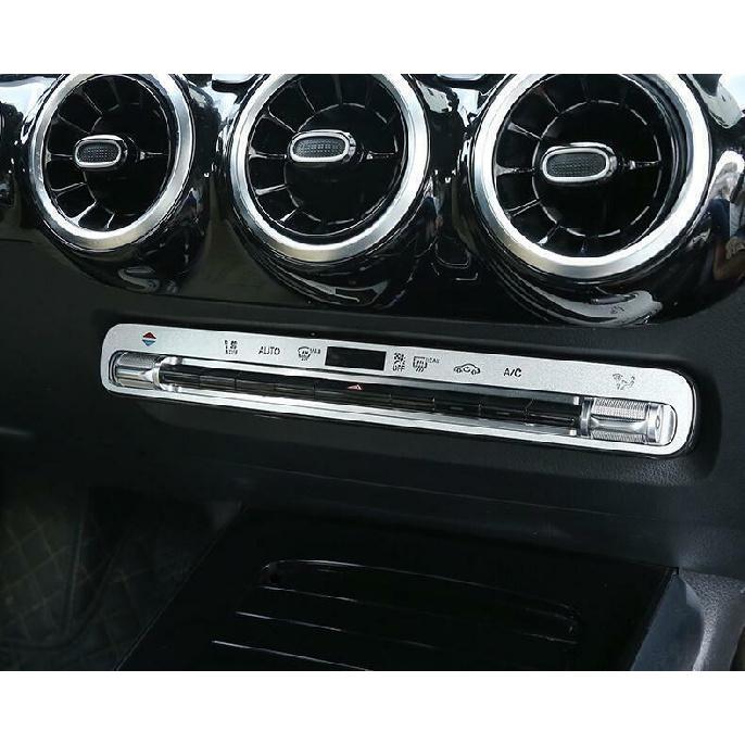 For Benz GLB - Aluminum Silver Central Console AC Switch Sticker Trim