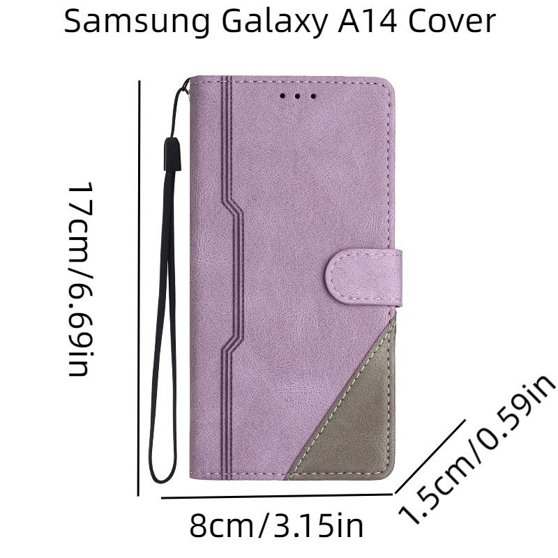 

Premium Wallet Protective Case For Samsung Note20 Matte Finish Card Slot Anti-scratch Anti-fingerprint фіолетовий