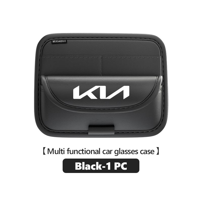 Für KIA Auto Sonnenblende Brillen Organizer Box Brillen Aufbewahrungstasche Auto Zubehör Stinger Optima Cerato Soul Venga Forte