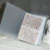 Matte durchsichtige Nageltattoo-Album-Packung Aufbewahrung 20 Seiten Sammelhalter Nagellack-Kunst-Display Staubdicht Zeige-Buch-Behälter