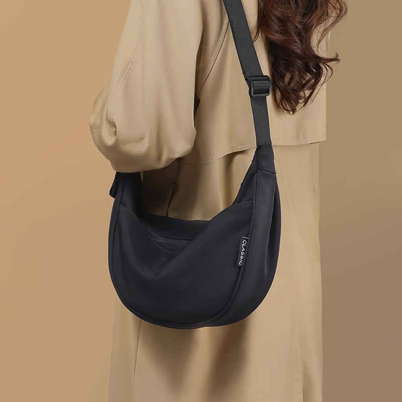 Bag Women'S Bag Crossbody Bag Large Capacity Fashion Commuter Tote Bag Oxford Cloth Dumpling Bag