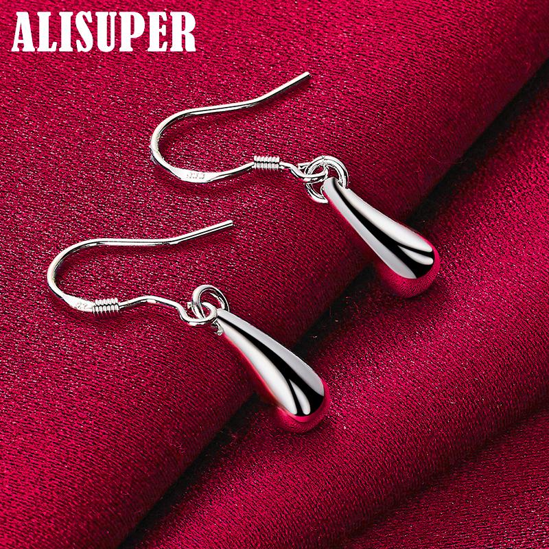 925 Sterling Silver Picaturi de apa Picaturi de ploaie Cercei Bijuterii