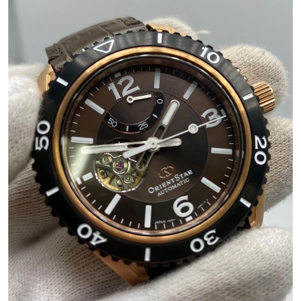 Used ORIENT STAR Orient Star Watch Automatic RE-AT0103Y SEMI SKELETON Semi-skeleton Brown Rose Gold Men's Watch (ME79-1135)
