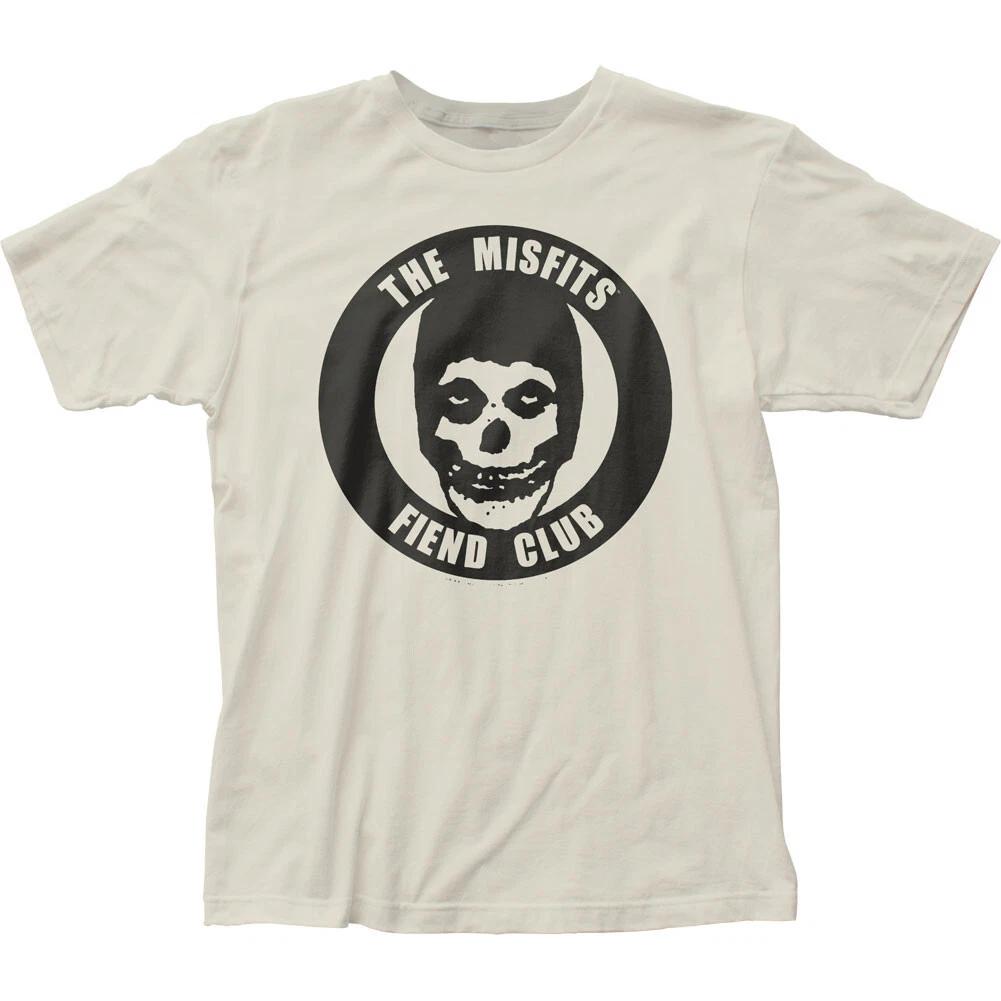

Misfits Fiend Club Mens T Shirt Rock N Roll Music Punk Classic Tee Vintage White 3XL