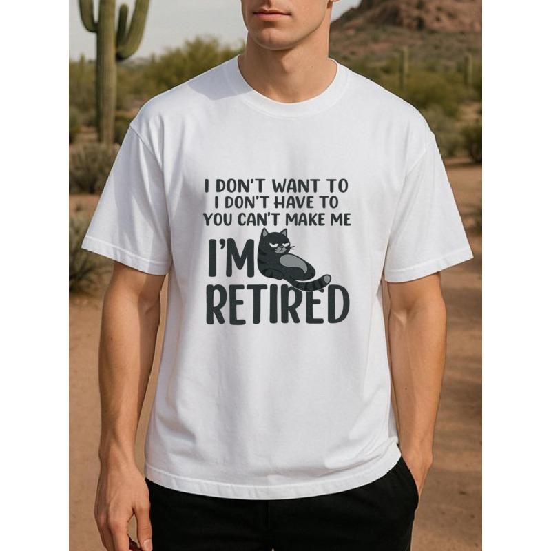 

Мужская футболка с принтом серого кота «Ленивая пенсия», европейский размер, regular, впитывающая влагу и быстросохнущая, спортивная, подходит для пляжа S белый