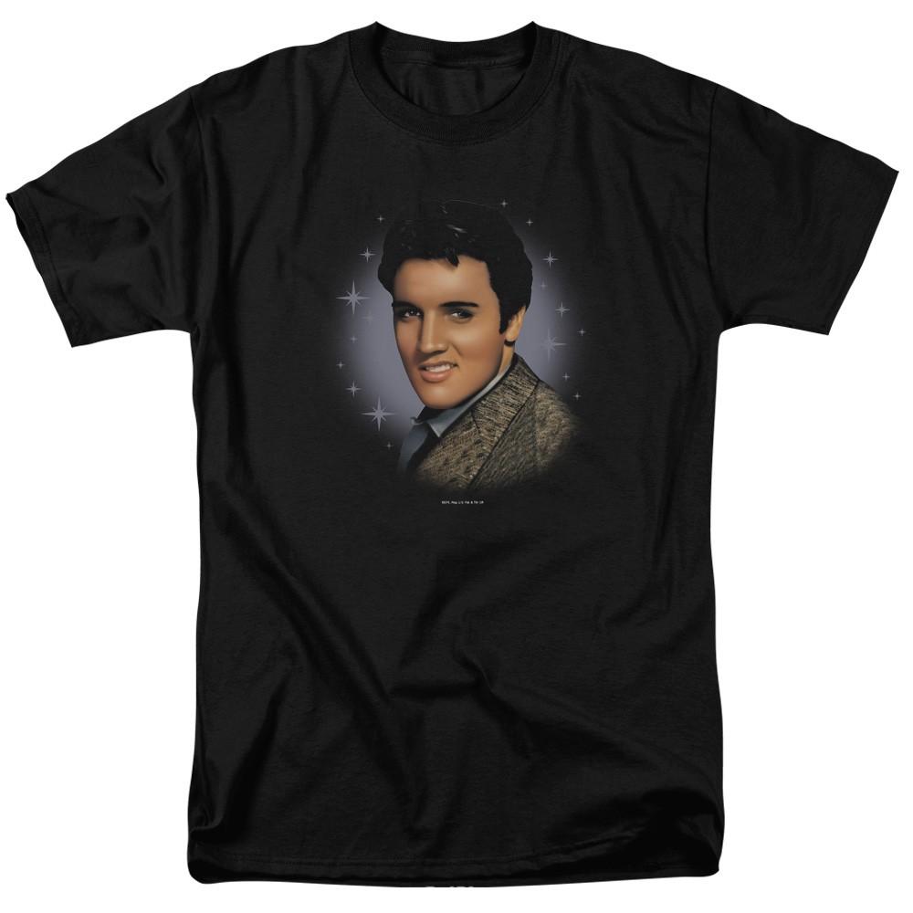 Elvis Presley - Starlite - Adult Unisex Short Sleeve T-Shirt - Black 4XL
