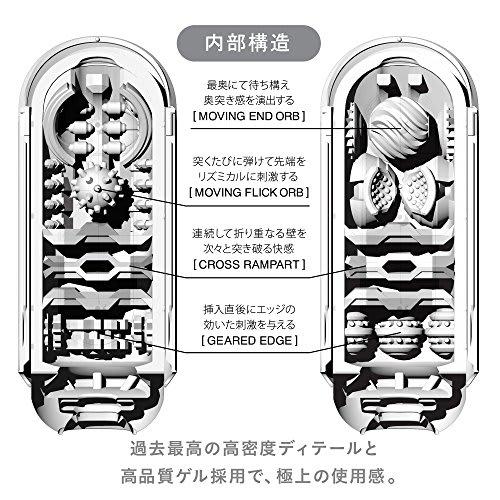 TENGA FLIP 0 (ZERO) WHITE & BLACK TENGA FLIP Zero White Black Set of 2 with whole lotion Repeat type