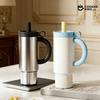 1050ML 316/304 Stainless Steel+PP Material Large-capacity Vacuum Cup Coffee Straw Cup Water Bottle Coffee Travel Mug