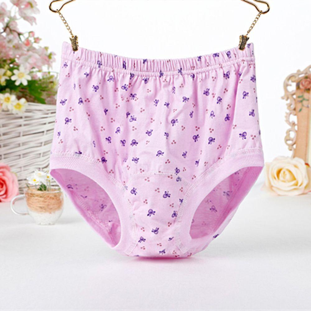 And Elderly Mother Plus Size Cotton Panties Flower Panties Elderly Underwear Female Lingerie