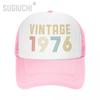 Mesh Cap Hat VINTAGE  Trucker Birthday for Unisex Women Born All the People Retro Baseball Caps